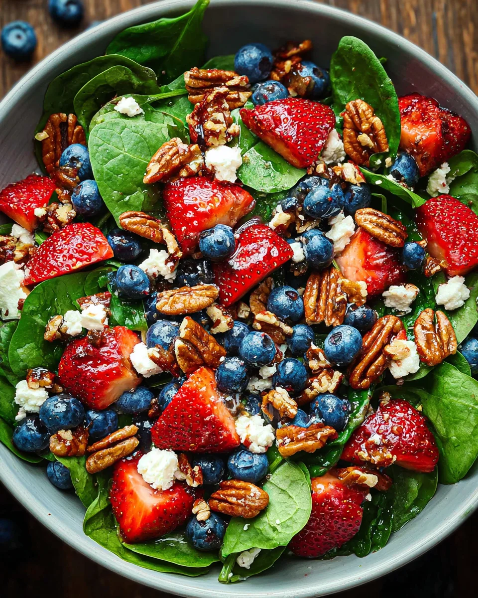 15-Minute Strawberry Spinach Salad