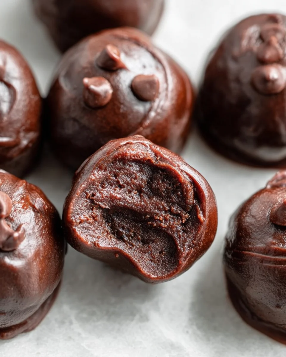 3-Ingredient No Bake Brownie Bites