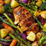 35 Minutes & One Sheet Pan Is All You Need For This Honey Mustard Chicken Recipe