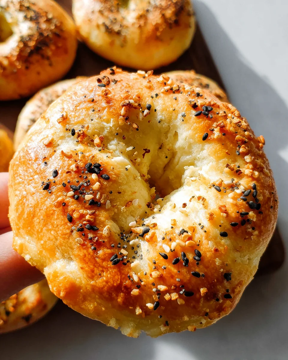 3 Ingredient Air Fryer Bagels