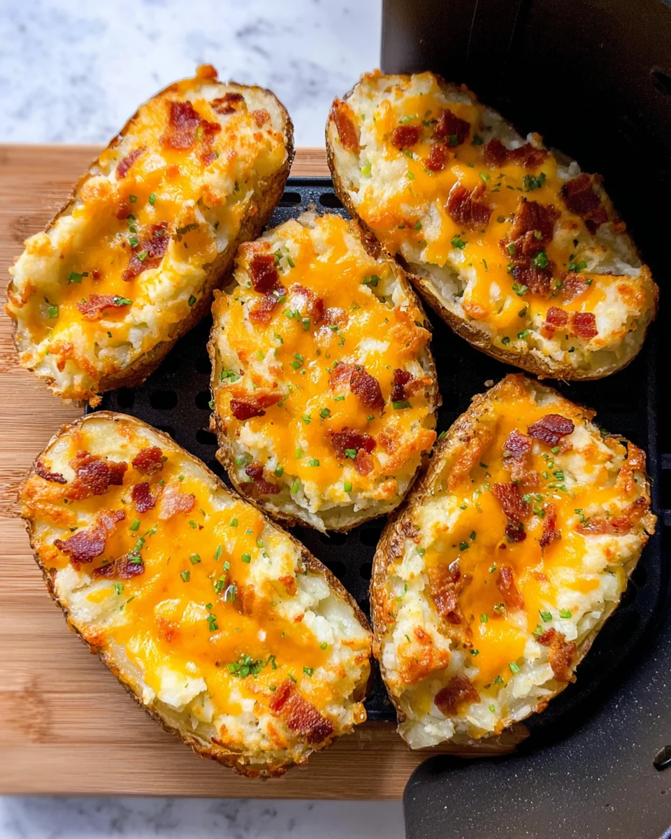 Air Fryer Twice Baked Potatoes