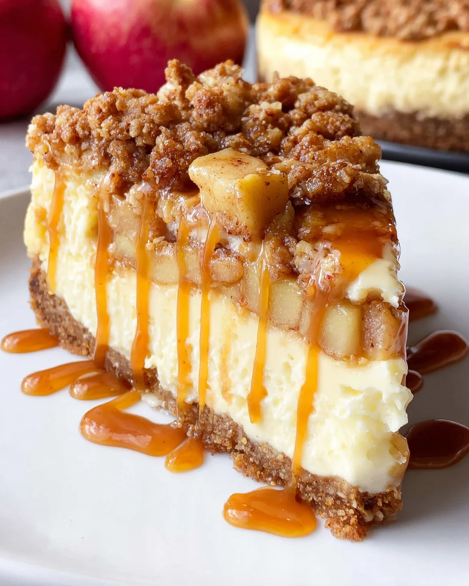 Apple Crisp Cheesecake