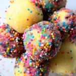 Applesauce Birthday Cake Protein Balls