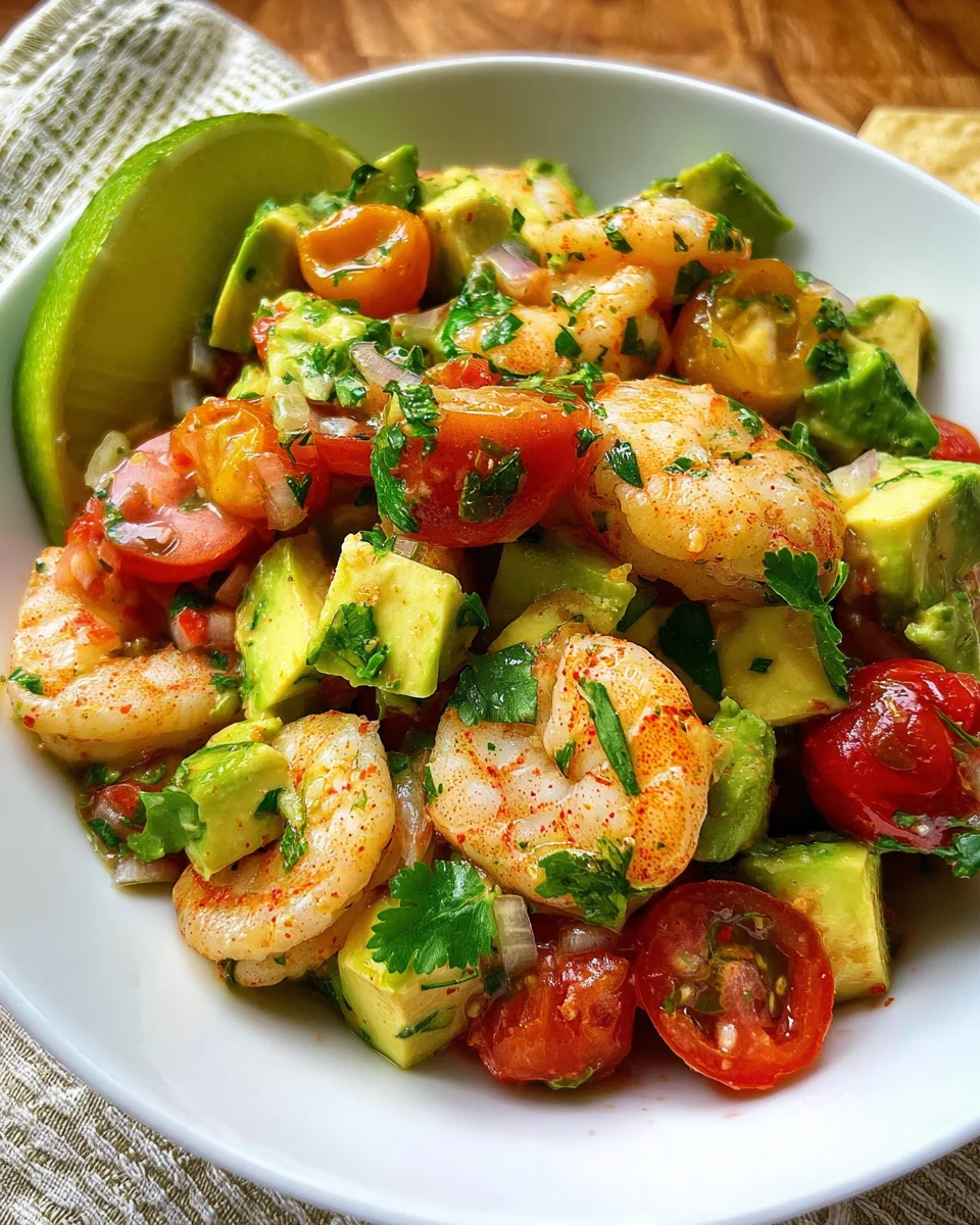 Avocado Salsa Shrimp Salad