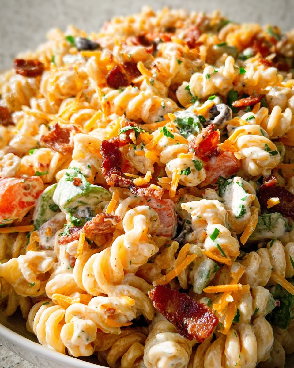 Bacon Ranch Pasta Salad