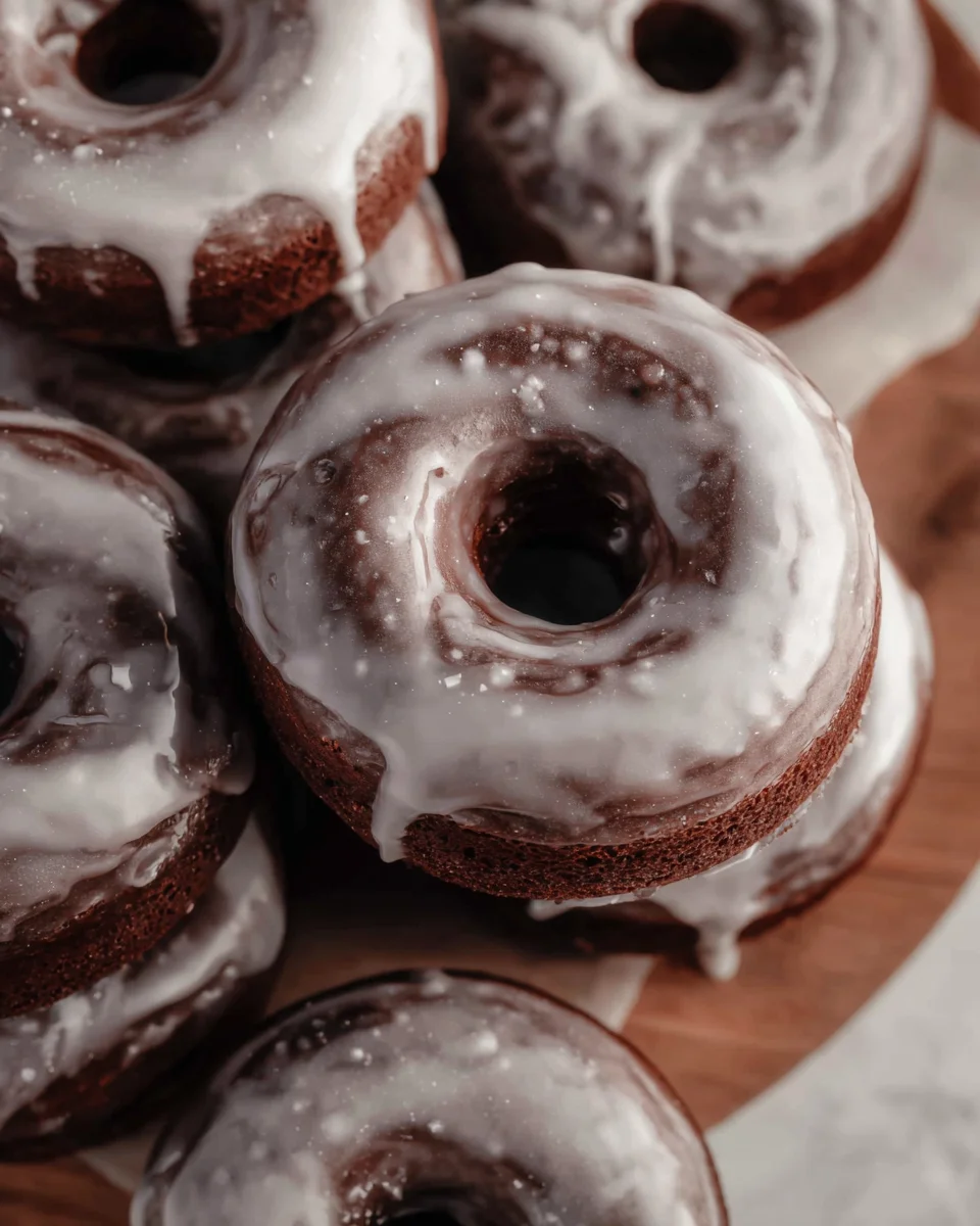 Baked Chocolate Cake Doughnuts