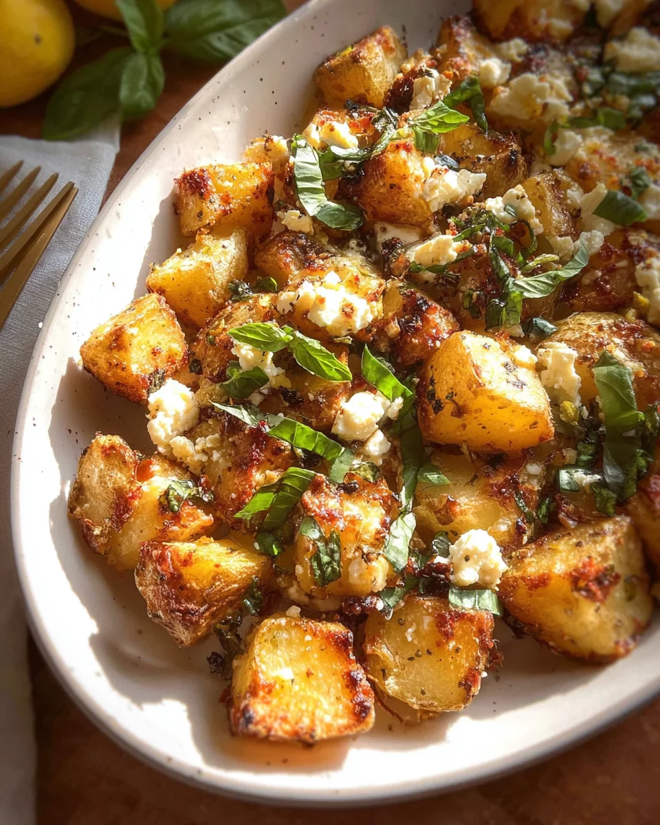 Baked Feta Potatoes