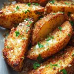 Baked Garlic Parmesan Potato Wedges