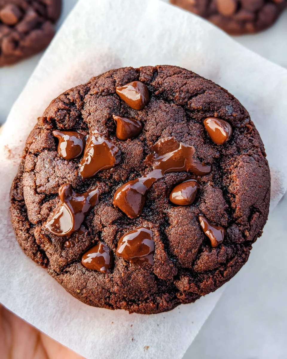 Bakery Style Double Chocolate Chip Cookies