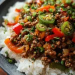 Beef and Pepper Rice Bowl