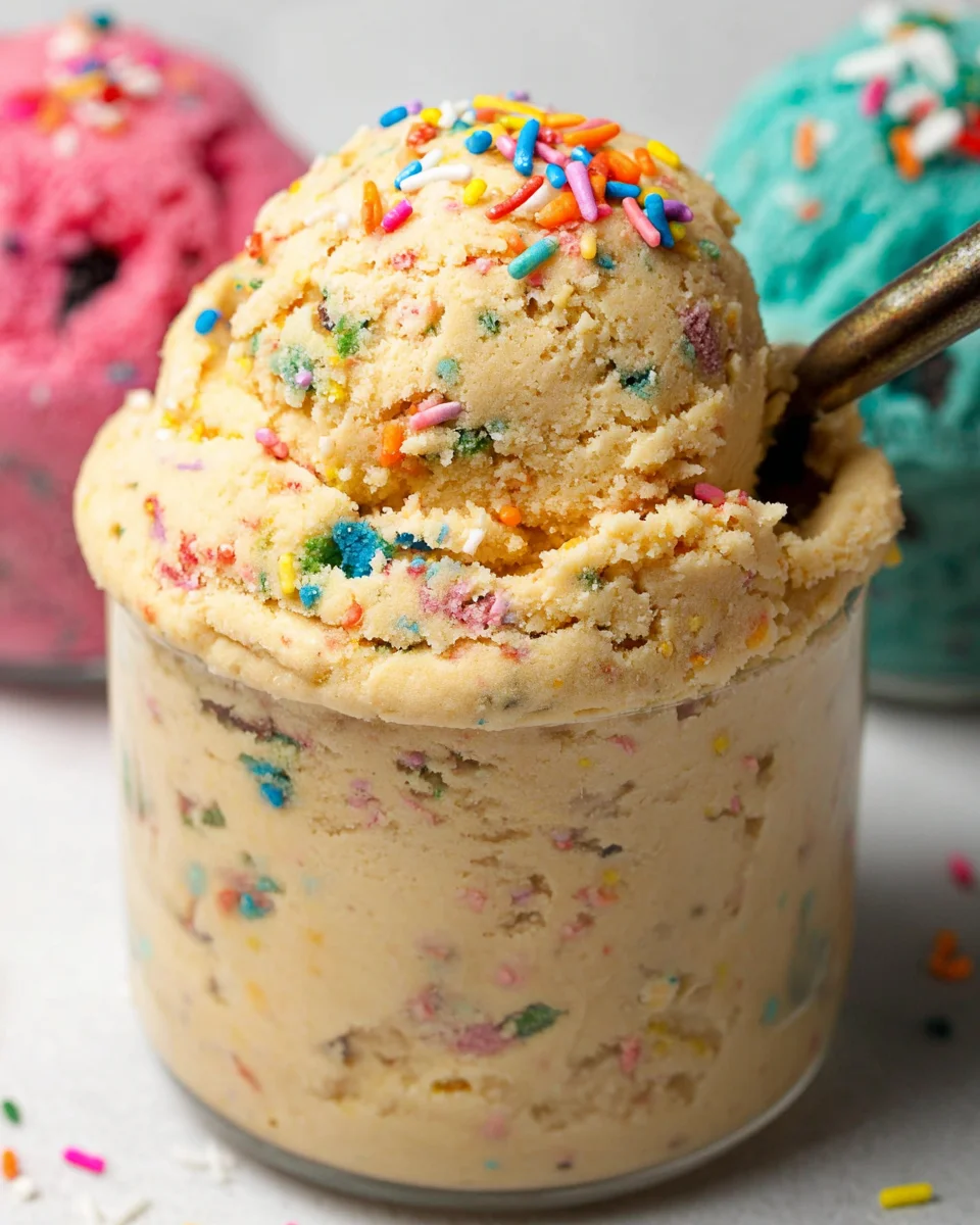 Birthday Cake Protein Cookie Dough