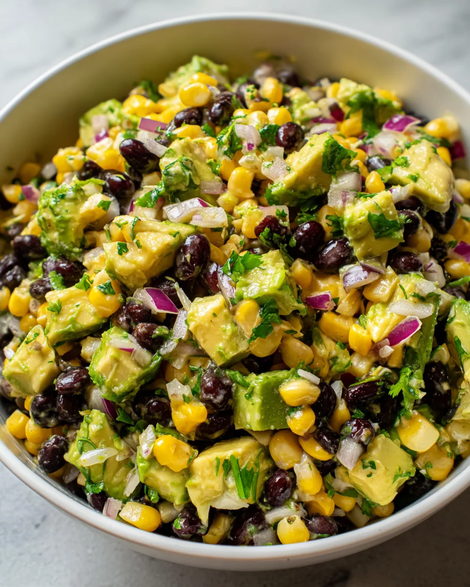 Black Bean Corn Avocado Salad