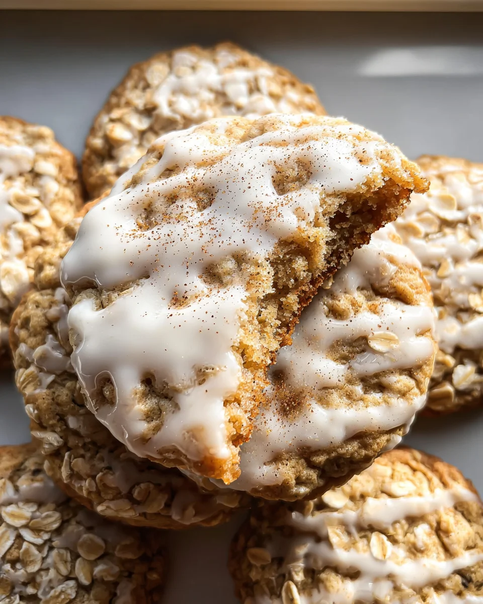 Brown Butter Iced Oatmeal Cookies Recipe