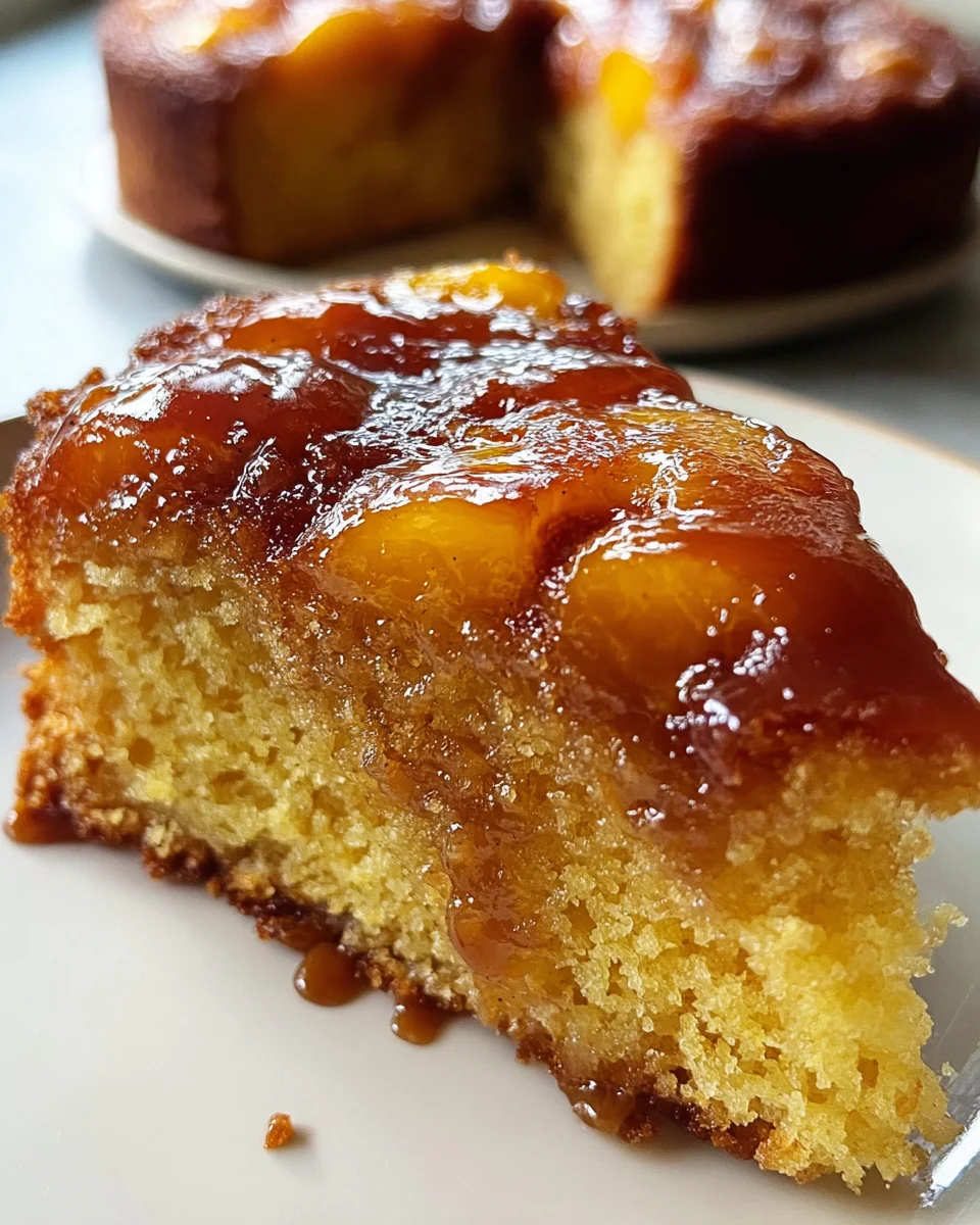 Brown Sugar Peach Cake