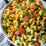 Buffalo Chickpea Pasta Salad