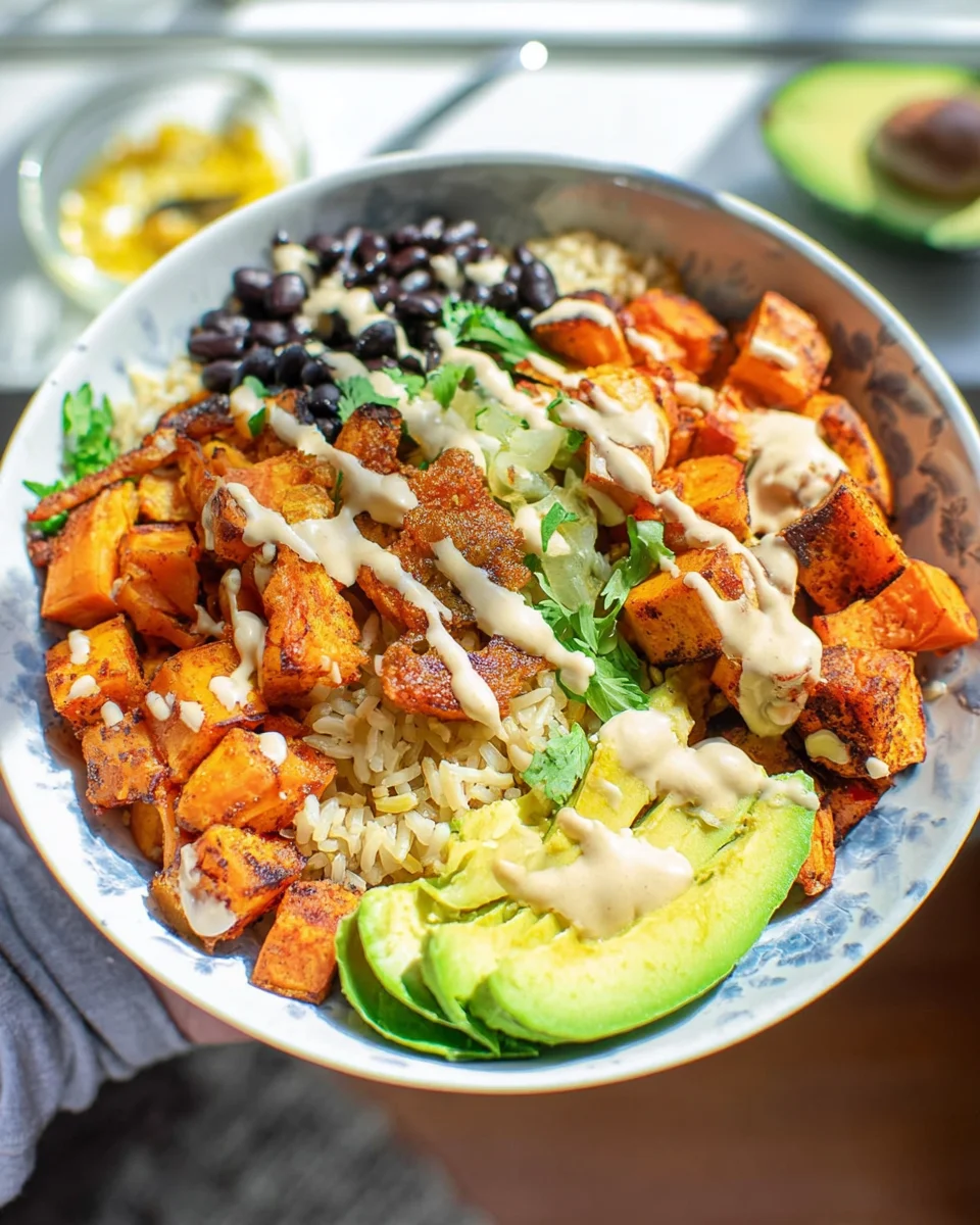 Cajun Sweet Potato Rice Bowl