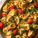 Cheese Tortellini with Summer Veggies