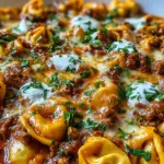 Cheesy Beef Enchilada Tortellini