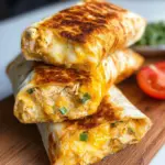 Cheesy Garlic Chicken Wraps