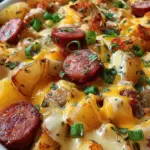 Cheesy Ranch Potatoes and Smoked Sausage