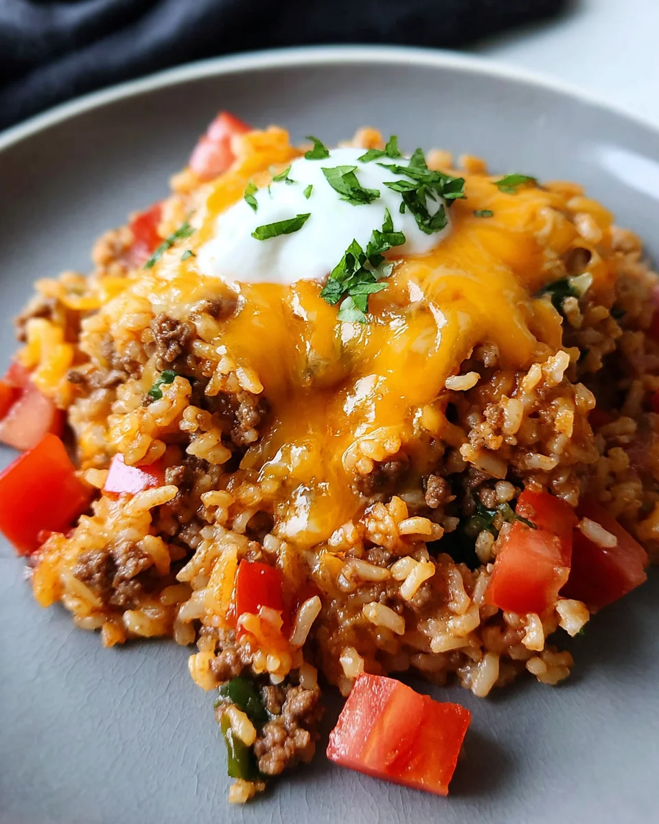 Cheesy Taco Rice Recipe