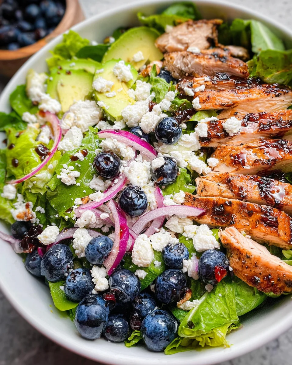 Chicken Blueberry Feta Salad