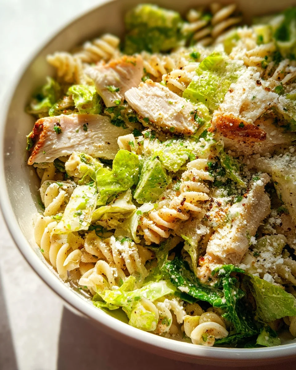 Chicken Caesar Pasta Salad