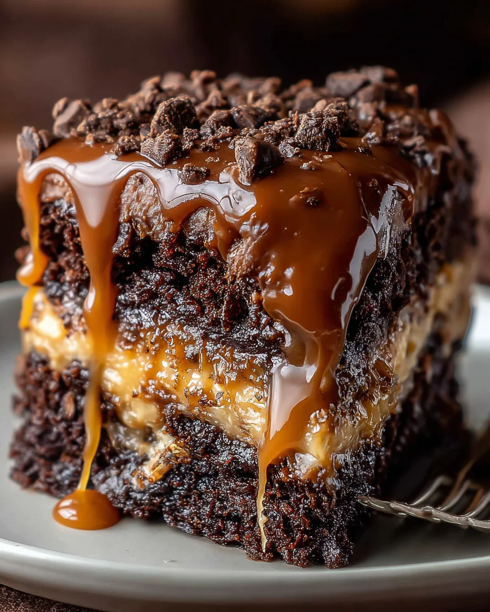 Chocolate Caramel Dump Cake Recipe