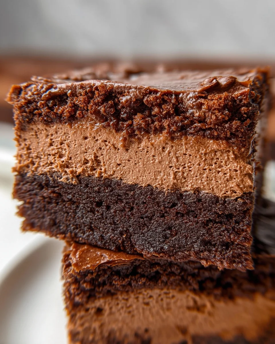 Chocolate Mousse Brownies Recipe