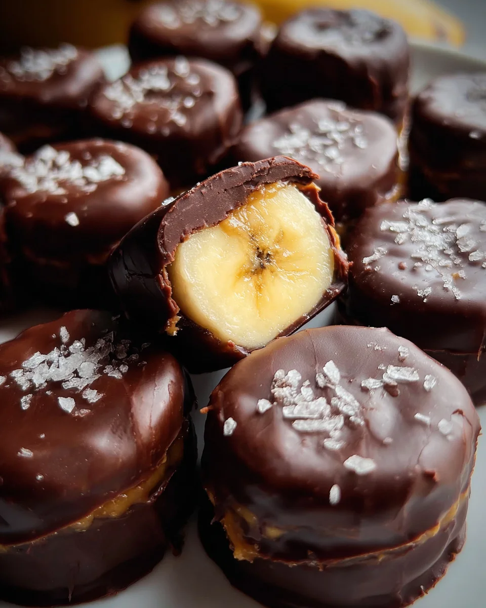 Chocolate Peanut Butter Banana Bites