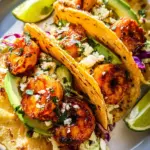 Cilantro Lime Shrimp Tacos with Creamy Slaw