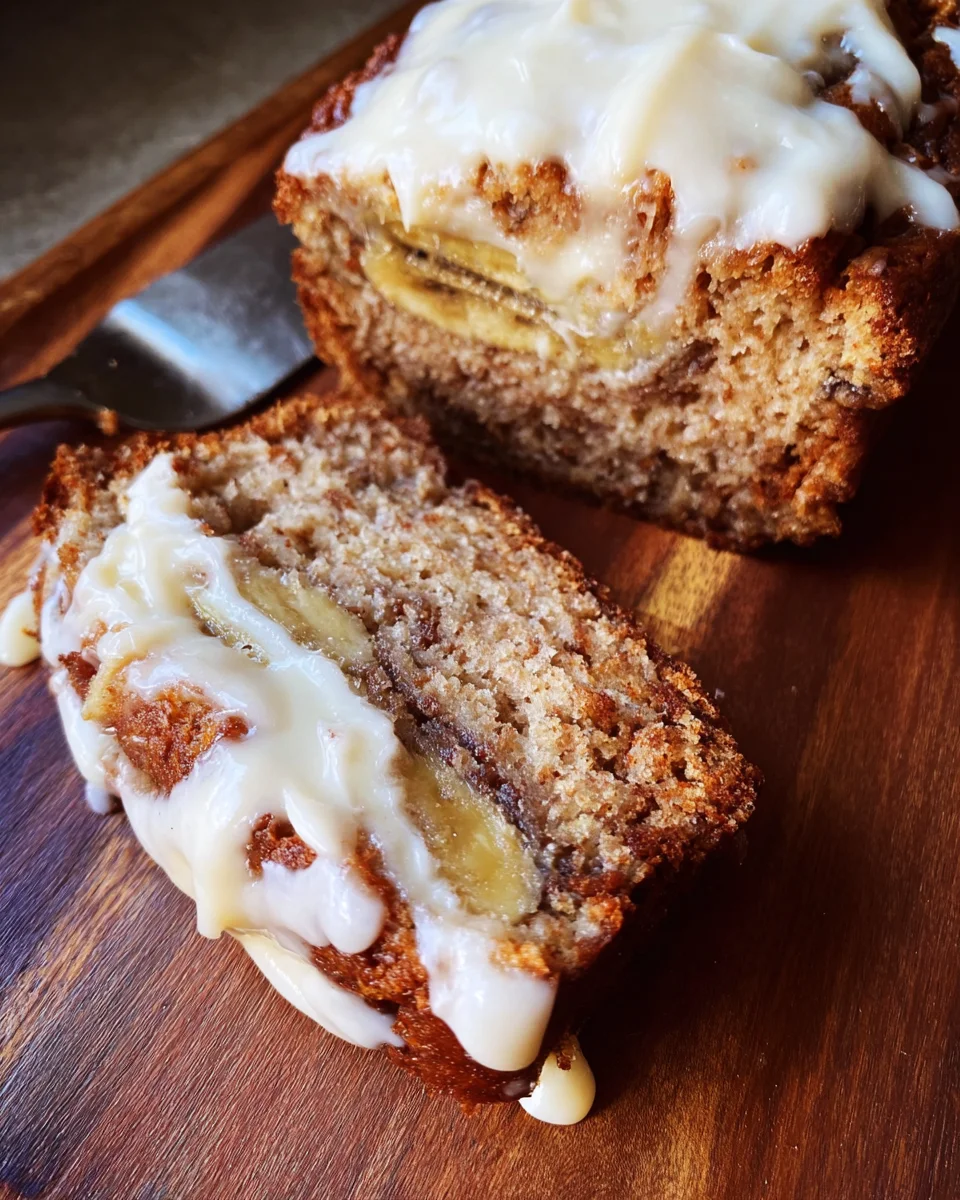 Cinnamon Roll Banana Bread