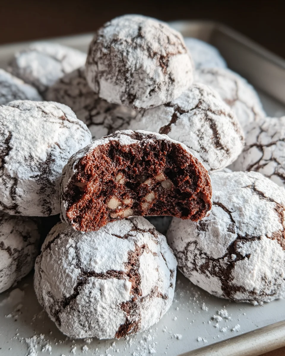 Classic Chocolate Snowball Cookies