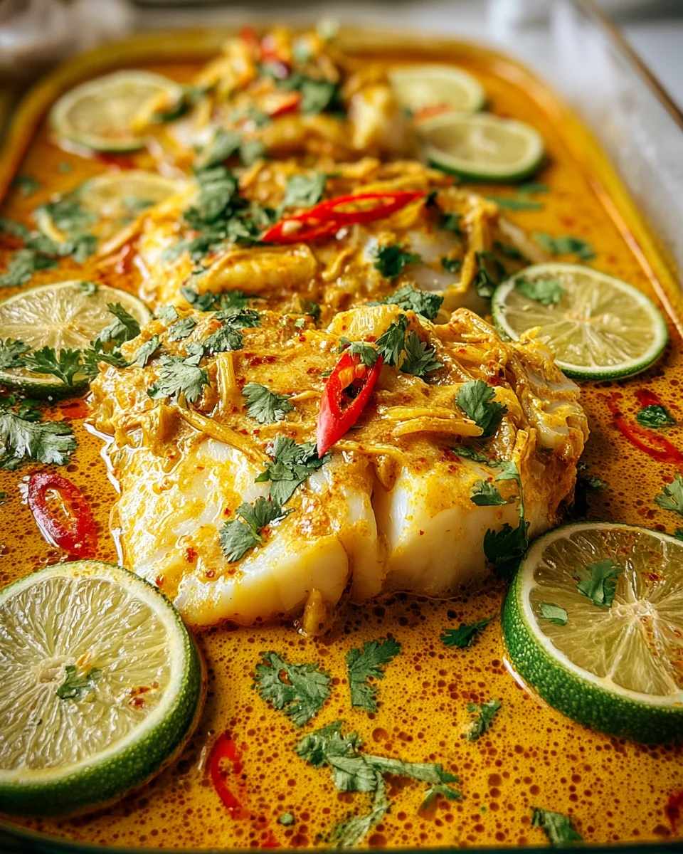 Coconut Curry Baked Cod