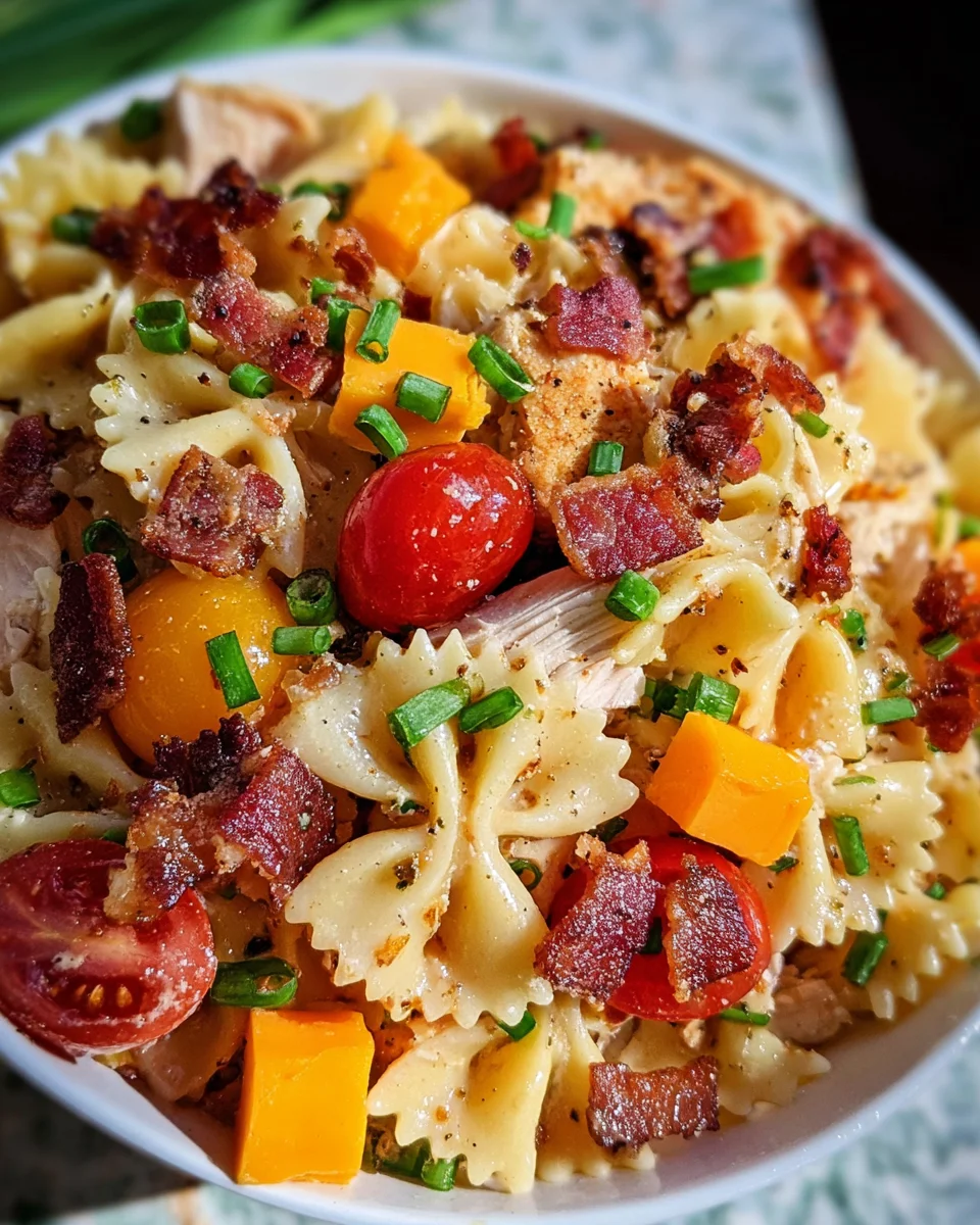 Crack Chicken Pasta Salad