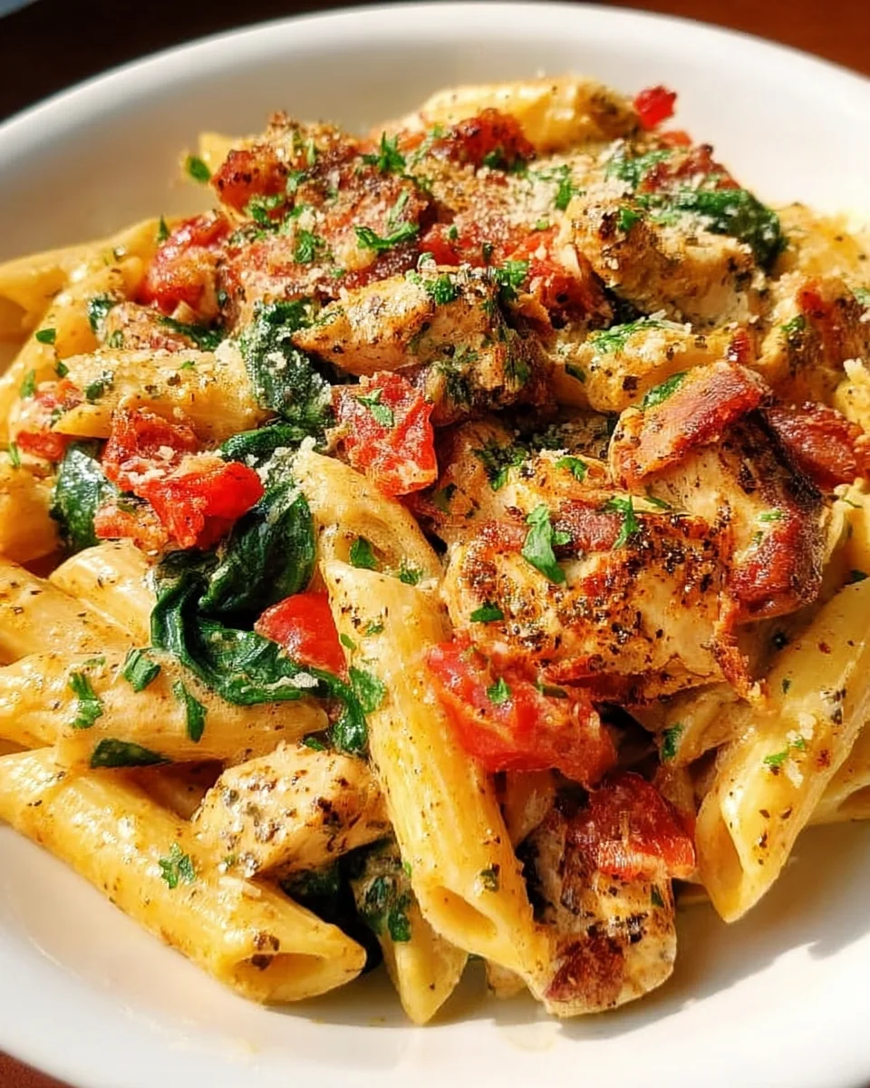 Creamy Chicken Pasta with Bacon
