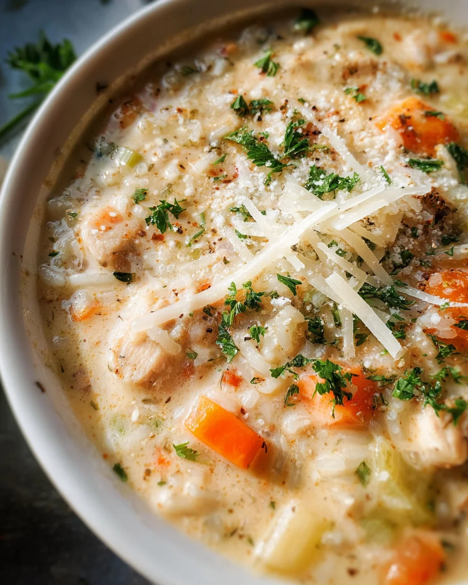 Creamy Chicken and Rice Soup