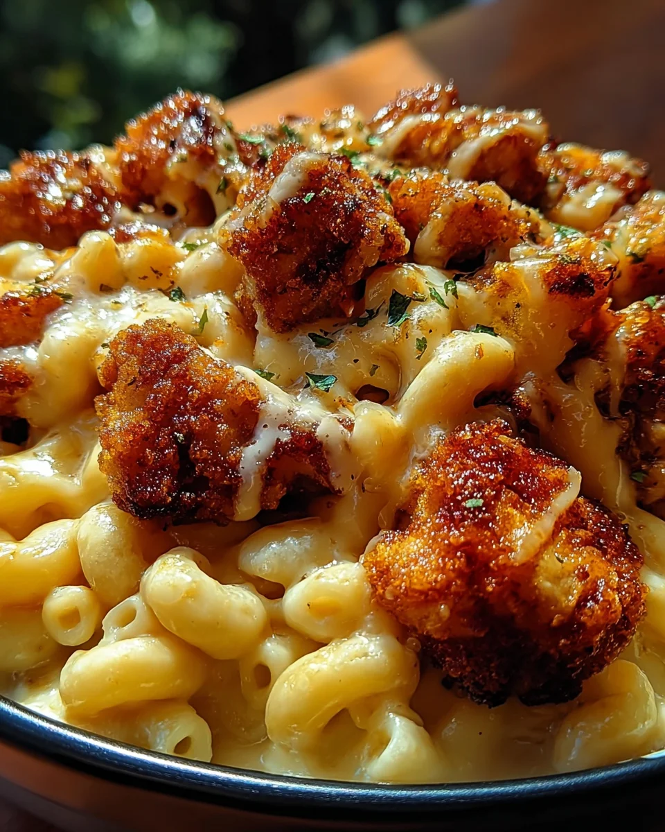 Creamy Honey Pepper Chicken Mac and Cheese Delight