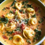 Creamy Tuscan Tortellini Soup