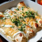 Creamy White Chicken Enchiladas