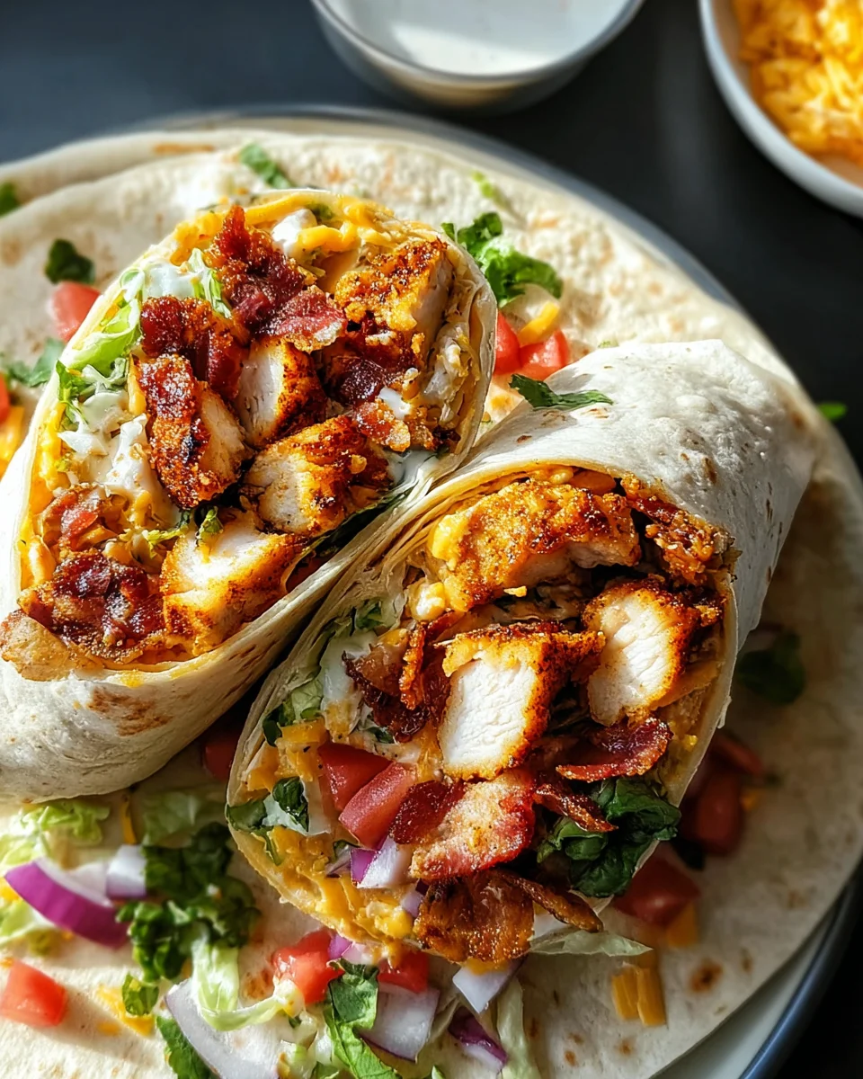 Crispy Chicken Bacon Ranch Wrap