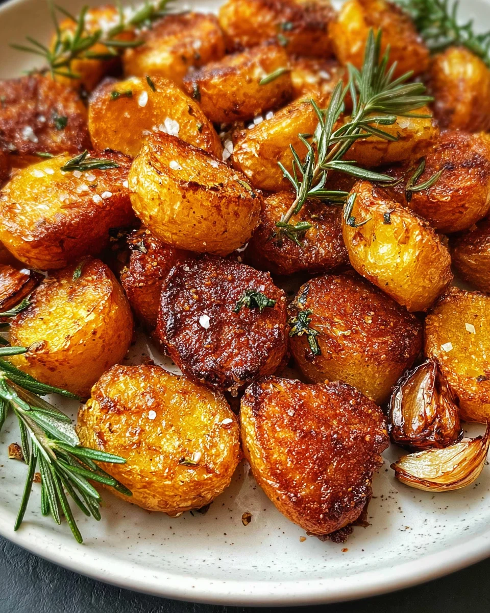 Crispy Roast Potatoes with Rosemary and Garlic - Whole30