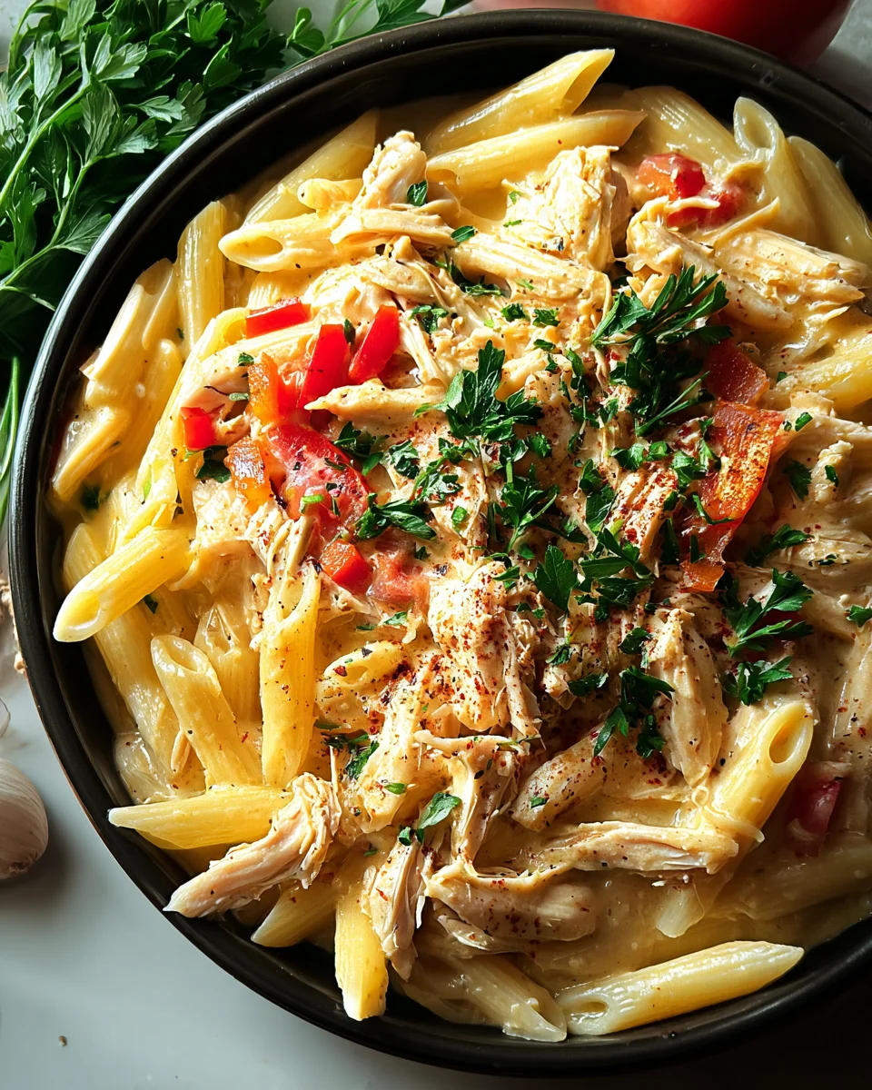 Crock Pot Creamy Cajun Chicken Pasta