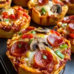 Deep Dish Pizza Cupcakes