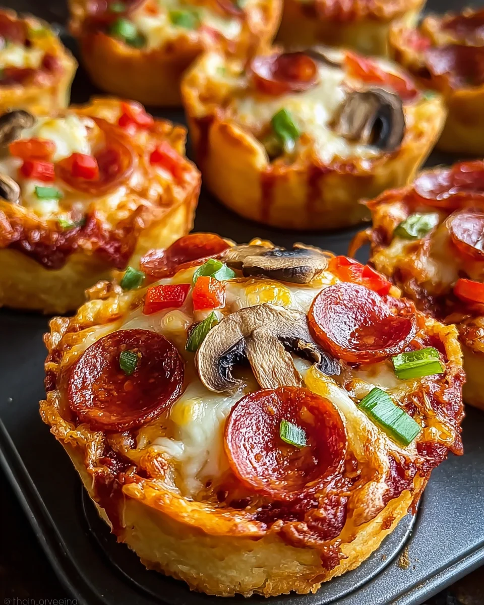 Deep Dish Pizza Cupcakes