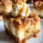 Easy Caramel Apple Cheesecake Bars