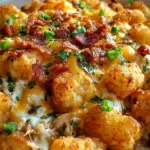 Easy Chicken Bacon Ranch Tater Tot Casserole