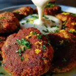 Easy Lentil Patties (with Lemon Tahini Dip)