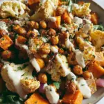 Easy Nourish Bowl Recipe with Tahini Yogurt Dressing