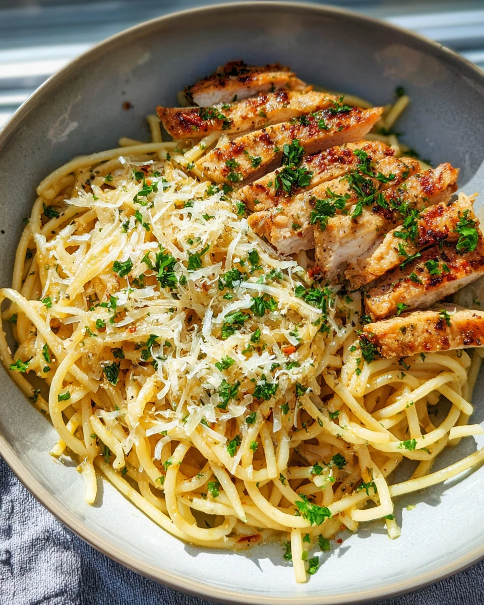 Garlic Butter Chicken Pasta